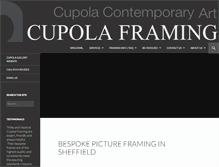 Tablet Screenshot of cupolaframing.com